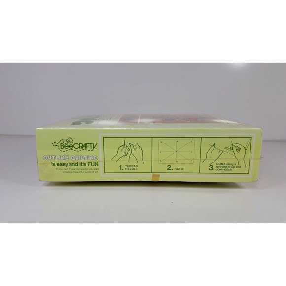 Vintage Beecrafty Puppy Fire Engine Kids Room Wall Hanger Quilting Kit Sealed - Picture 5 of 7